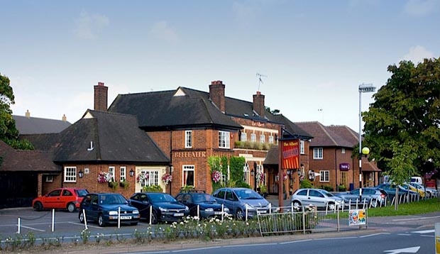 Exterior of Beefeater restaurant at Premier Inn Hotel Colchester Cowdray Avenue (A133)